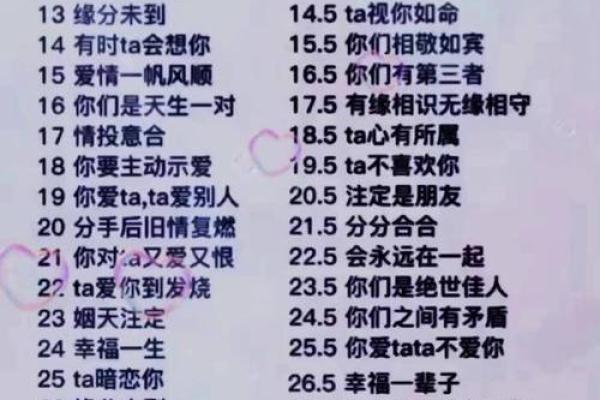 免费测试姓名配对(免费测试姓名配对的契合度)