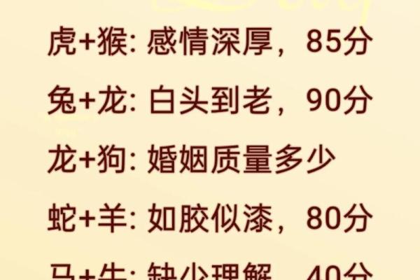 姻缘配对，男女姻缘配对