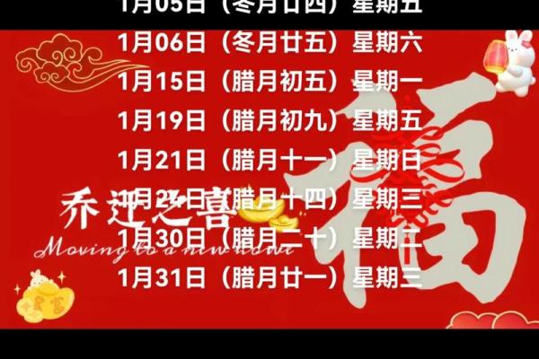 2025年3月份属兔的人乔迁吉日精选