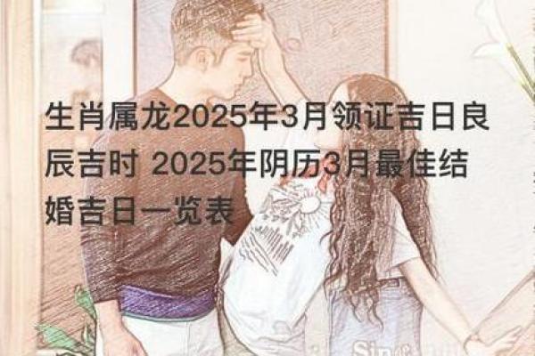 2025年属龙领证黄道吉日