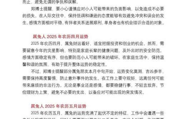 2025年蛇年属兔的运势怎么样_2025蛇年属兔运势解析2025年每月运程指南
