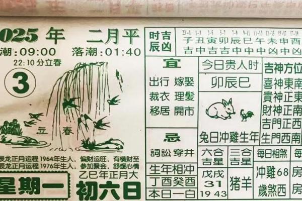 2025年阴历三月黄道吉日查询_2025年3月1日农历是多少