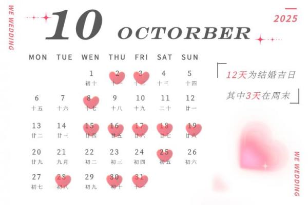 2025年10月30日黄道吉日婚嫁指南最佳婚期选择与筹备攻略