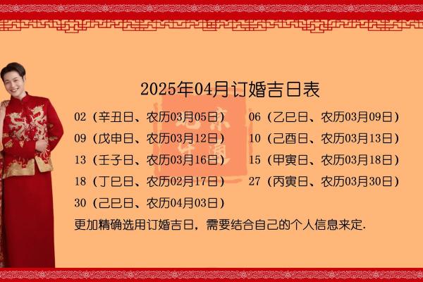 4月份订婚黄道吉日2026年 2026年4月订婚吉日查询
