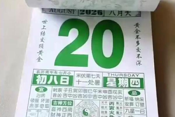 日历2026年黄道吉日
