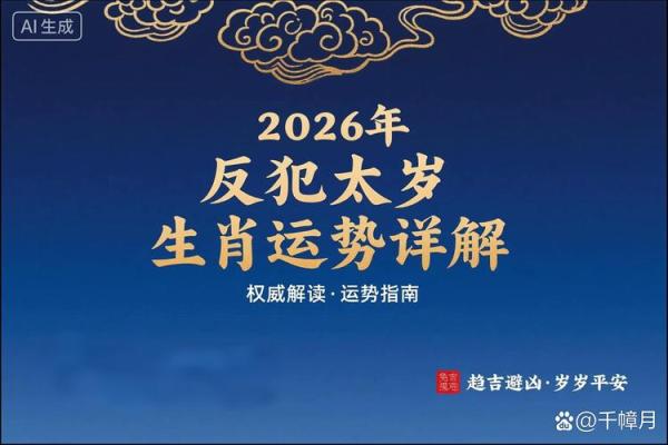 犯太岁2026年生肖是什么