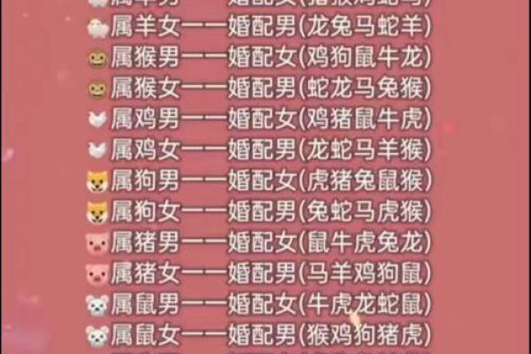 12生肖最佳夫妻配对
