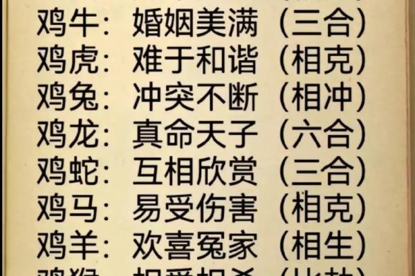 鸡最不合适的属相