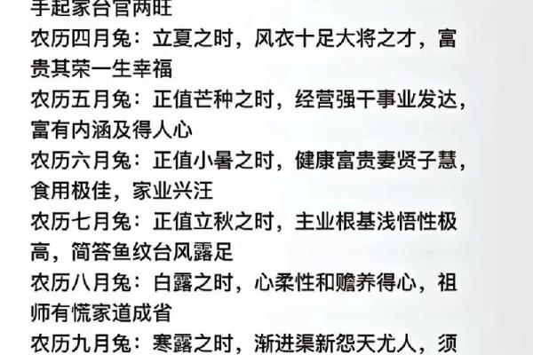 87兔2026年每月运势 87兔2026年每月运势