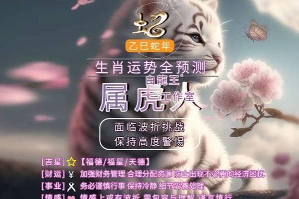 2025年属虎全年运势详解1998年出生者每月运程完整版