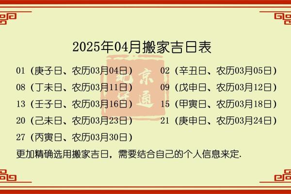 2025年11月入宅黄道吉日 2025年11月哪天搬家最好